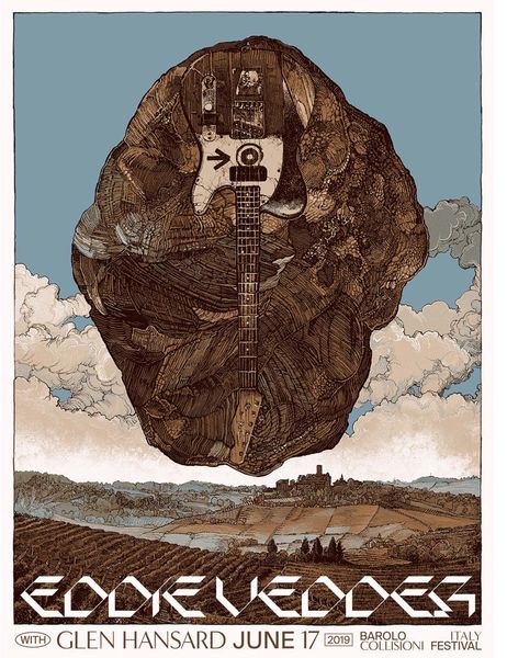 2019 EDDIE VEDDER 6/17 BAROLO POSTER, PEARL JAM