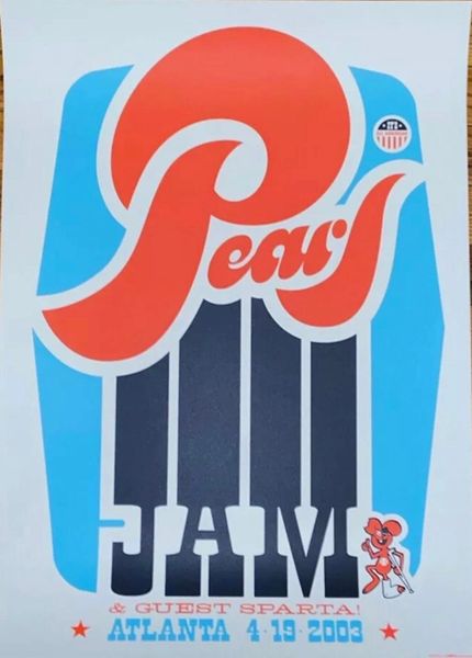 Pearl Jam & Guest Sparta, Atlanta April 19, 2003 Poster