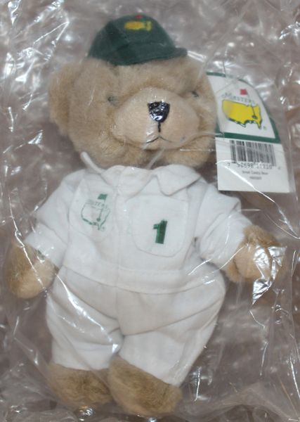 2009 Cooperstown Plush Masters Small Caddy Bear