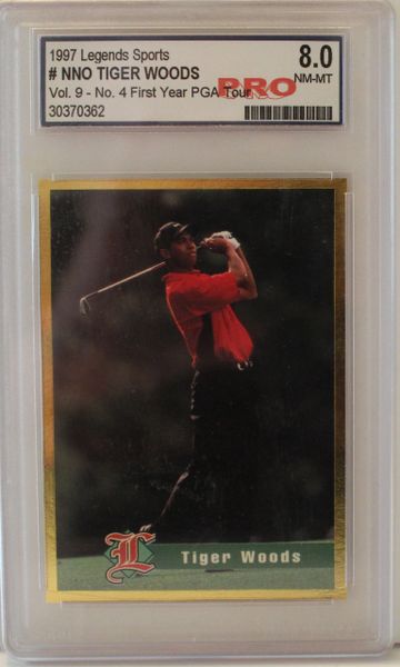 1997 Legends Sports, #NNO Tiger Woods, PRO Graded 8.0 (30370362)