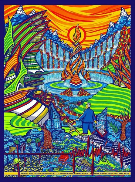 PEARL JAM 4/2/2020 - Nashville, TN - Tour Poster- Artist – Brad Klausen