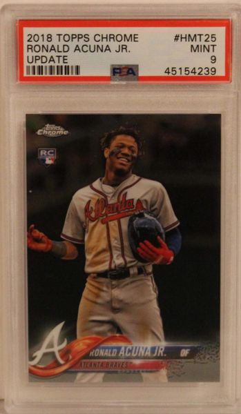 2018 TOPPS Chrome Ronald Acuna Jr. Update - PSA - Mint 9 - 45154239