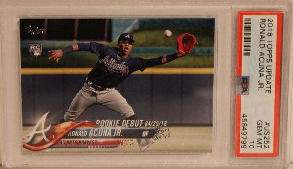 2018 TOPPS UPDATE Ronald Acuna Jr PSA GEM MT 10 - 45849799