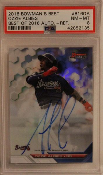 2016 Bowman's Best Ozzie Albies Best of 2016 Auto-REF. PSA 8 42852135