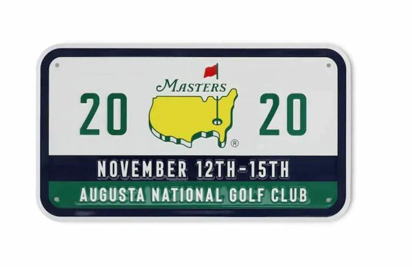 2020 Masters, Augusta National Golf Club, Metal Tin Wall Sign