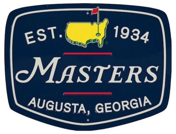 2020 Masters, Augusta Georgia, Metal Tin Wall Sign