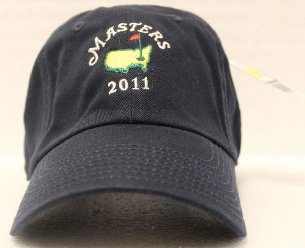 2011 Dated Masters Slouch Hat With Date Below Masters Logo, Navy