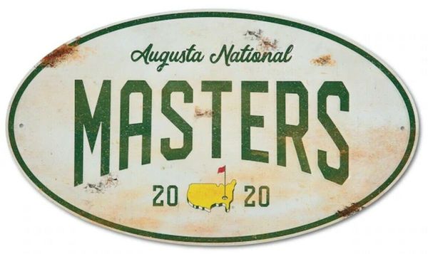 2020 Masters Augusta National Metal Sign