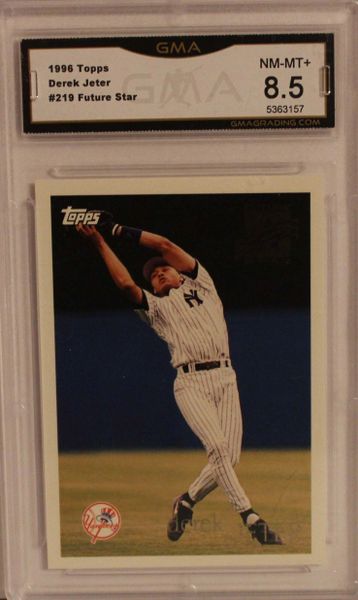 Derek Jeter Rookie Future Star 1996 Topps #219 Yankees, Captain, HOF