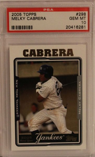 2005 TOPPS Melky Cabrera - PSA GEM MT 10