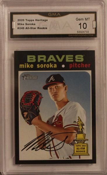 2020 Topps Heritage - Mike Soroka - #245 All-Star Rookie - GMA GEM MT10