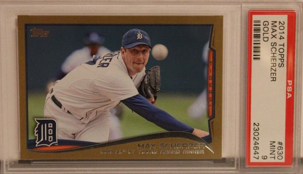 2014 Topps - Max Scherzer - Gold - PSA Mint 9