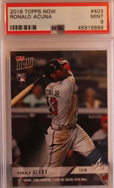 2018 Topps Now - Ronald Acuna - #403 - PSA MINT 9