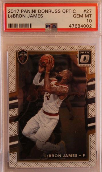 2017 Panini Donruss Optic - LeBron James - #27 - PSA GEM MT 10