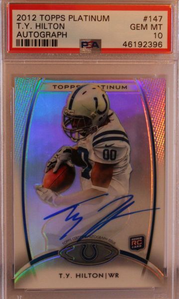 T.Y. Hilton Autographed Trading Cards, Signed T.Y. Hilton