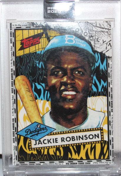 Topps Project 2020 #140 Jackie Robinson Dodgers 1952 Card by Tyson Beck