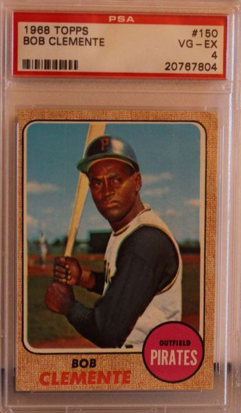 1968 Topps Roberto Clemente PSA