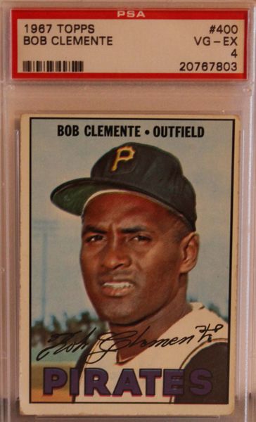 Bob (Roberto) Clemente -Pirates - 1967 Topps - PSA Graded 4 (20767803)