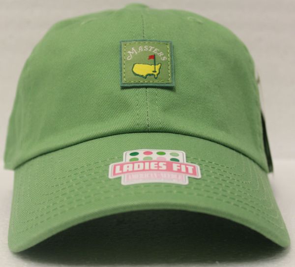 Non-Dated Masters Ladies Fit Slouch Hat With Masters Logo Highlighted In A Boxlike Style, Fairway Green