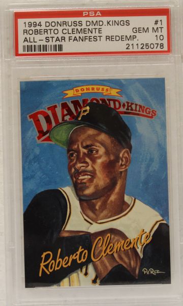 1994 Roberto Clemente - Donruss DMD. Kings - All-Star Fanfest Redemp. - PSA Graded 10 (21125078)