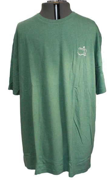 Non Dated Masters Heather Green T-Shirt With Logo On Back, XXL