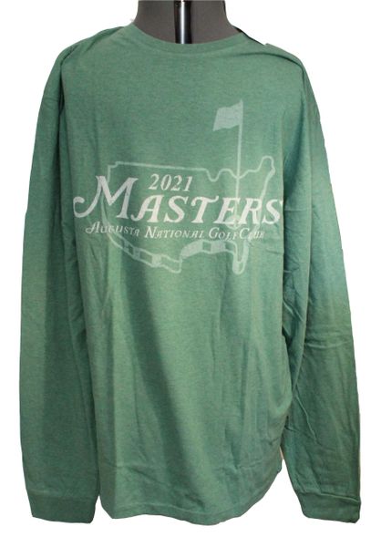 2021 Dated MASTERS Augusta National Long Sleeve T-shirt, Green, XLarge