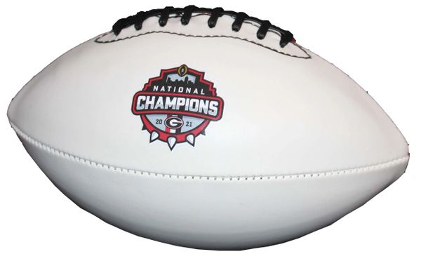 2021 National Champions Georgia Bulldogs Mini Football With Champions Logo