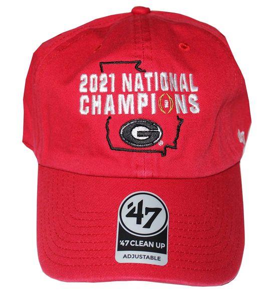 2021 University of Georgia National Champions Hat, Brand 47, Red