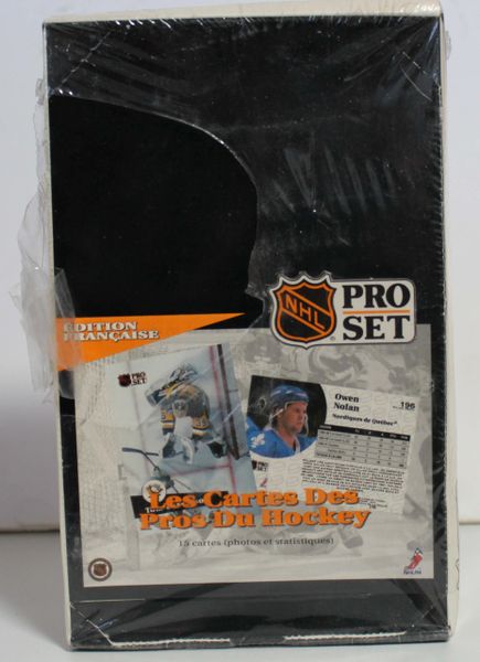1991-1992 Pro Set NHL Hockey Cards Factory Sealed Wax Box French Edition