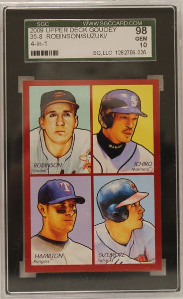 2009 Robinson-Ichiro-Hamilton-Sizemore - Upper Deck Goudey - SGC Graded 10 (1282706-026)