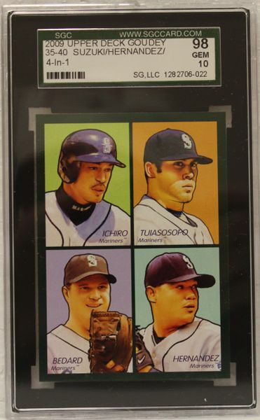 2009 Ichiro-Tuiasosopo-Bedard-Hernandez - Upper Deck Goudey - SGC Graded 10 (1282706-022)