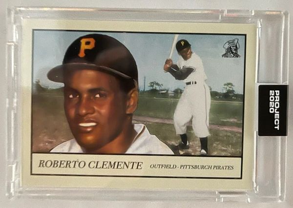 Topps Project 2020 # 78 Roberto Clemente Pittsburgh Pirates 1955 Card Designed By Oldmanalan