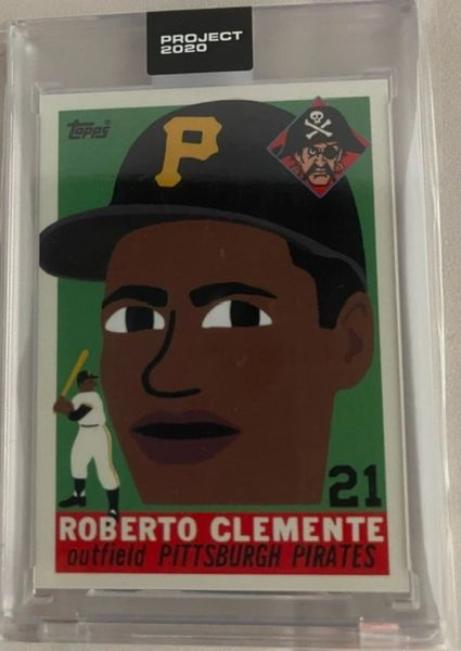 Topps Project 2020 #182 Roberto Clemente Pirates 1955 Card Designed By Keith Shore