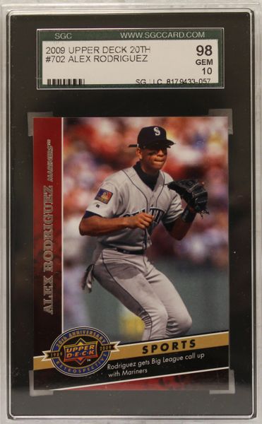 2009 Alex Rodriguez - Upper Deck 20th - SGC Graded 10 (8179433-057)