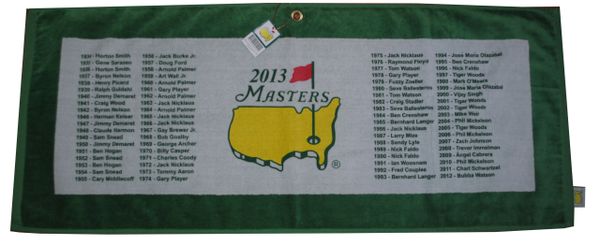 2013 Dated Masters Pro- Golf Towel