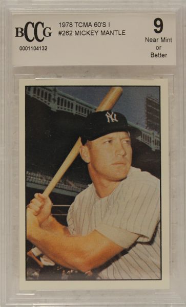 Mickey Mantle - 1978 TCMA 60'S - BCCG Graded 9 - 0001104132