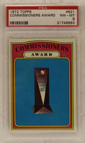 1972 Topps Commissioners Award - PSA Graded 8 (21746641)