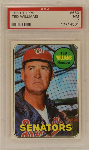 1969 Topps Ted Williams - PSA Graded 7 (17714501)