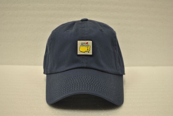 2008 Dated Masters Slouch Hat With Masters Logo Highlighted In A Boxlike Style, Classic Blue