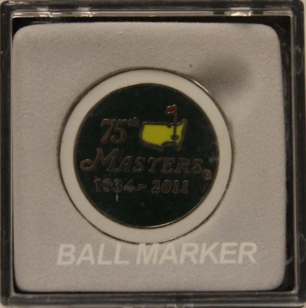 75th Anniversary - 2011 Masters Tournament Flat Ball Marker
