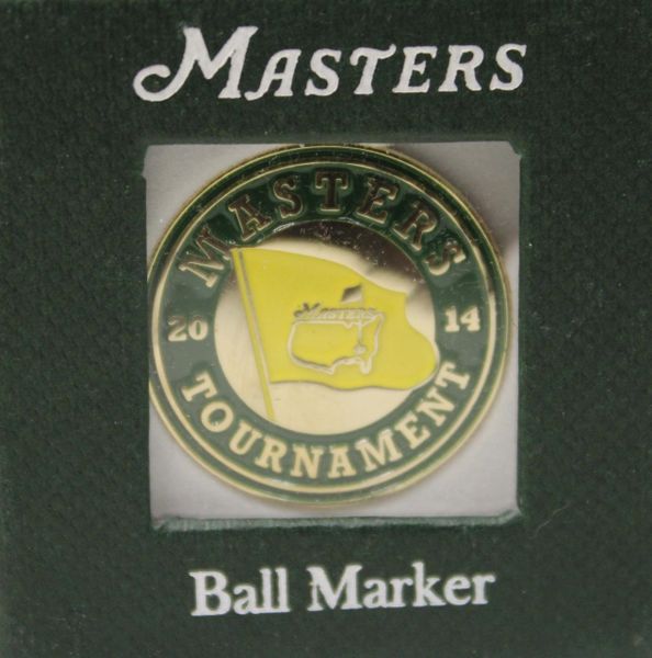 2014 Masters Tournament Flat Ball Marker