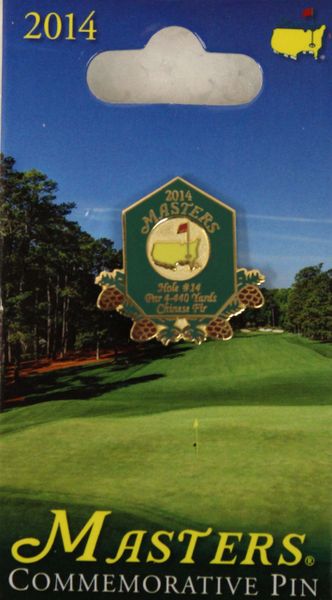 2014 Masters Commemorative Pin Representing the 14th Hole, Chinese Fir