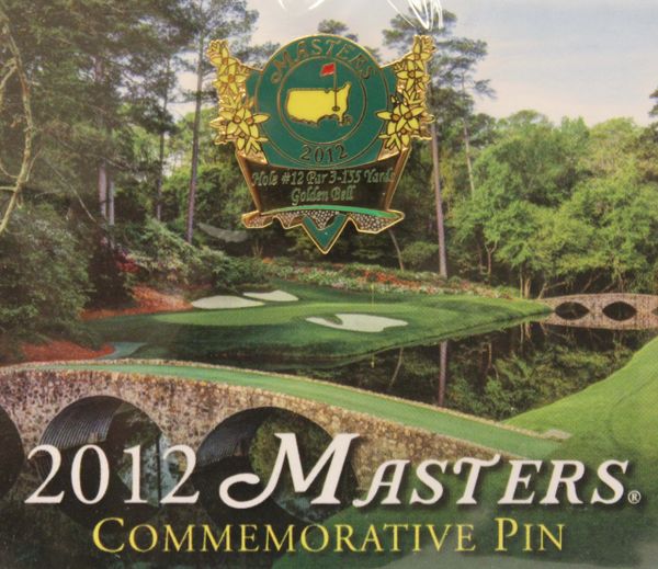 2012 Masters Commemorative Pin Representing the 12th Hole, Golden Bell
