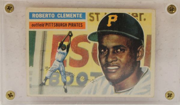 1956 Topps #33 Roberto Clemente Pittsburgh Pirates Baseball Card