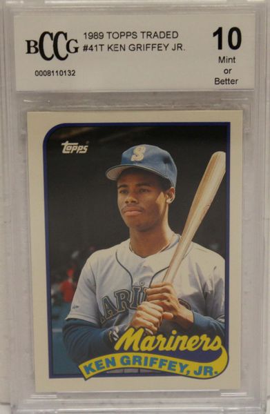 Ken Griffey, Jr. - Mariners - 1989 TOPPS Traded - BCCG Graded 10 Mint (0008110132)