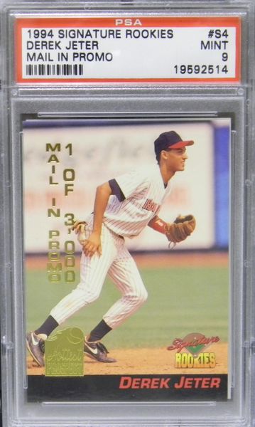 Derek Jeter - 1994 Signature Rookies - Mail in Promo - PSA Graded MINT 9 (19592514)