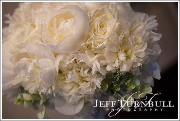 White Peony and rose bridal wedding bouquet