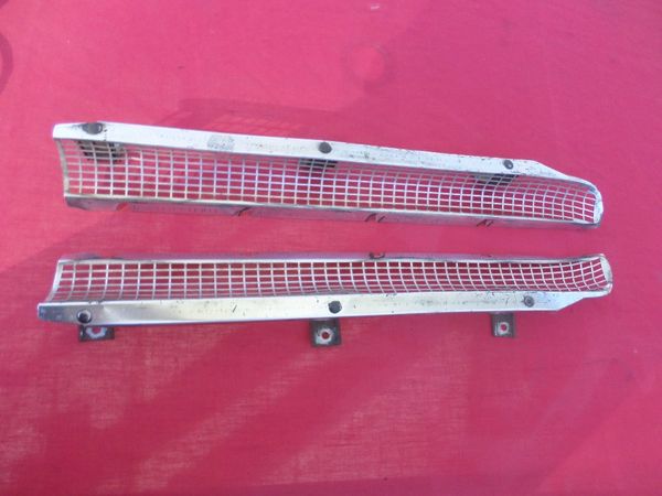 1959 Impala Hood Grille Screens with Brackets