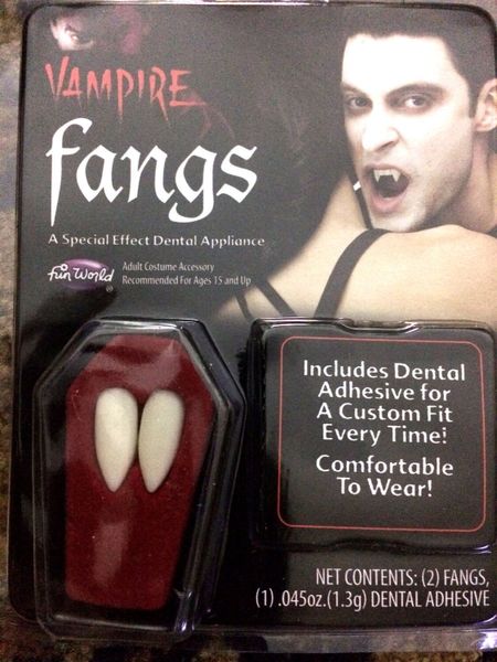 Horror Teeth-CUSTOM FIT VAMPIRE STAGE FANGS-Halloween Cosplay Costume ...