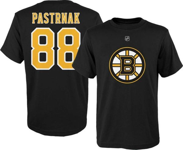 Outerstuff Boston Bruins Youth Player T-Shirt - David Pastrnak - Black